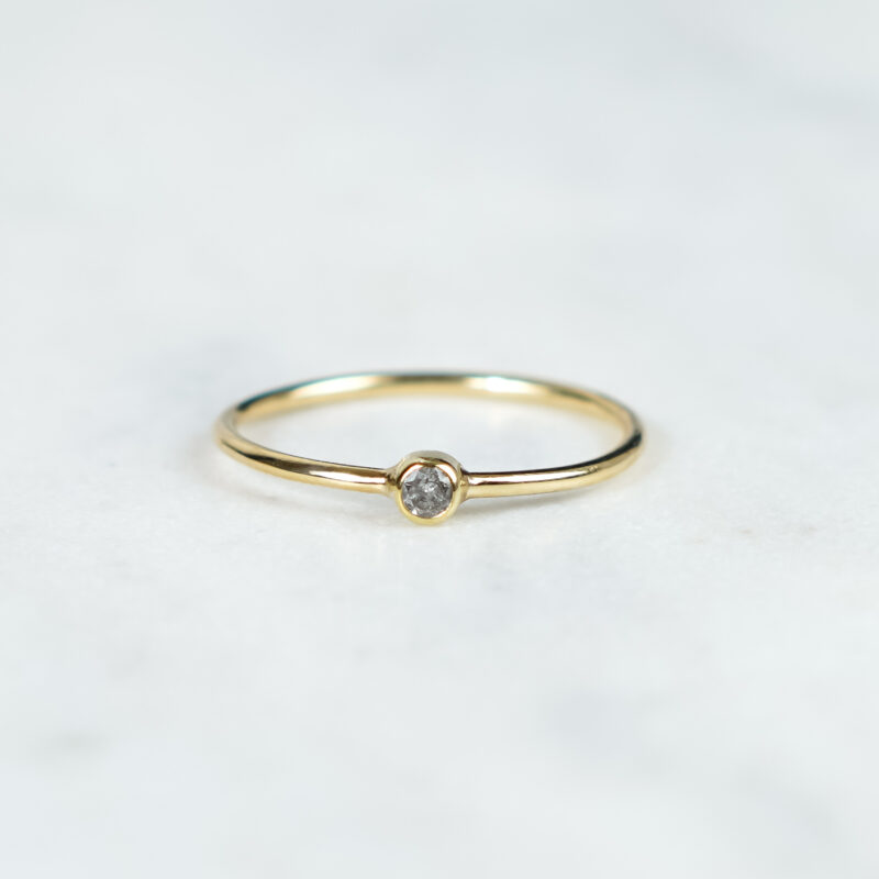 Tiny diamond ring