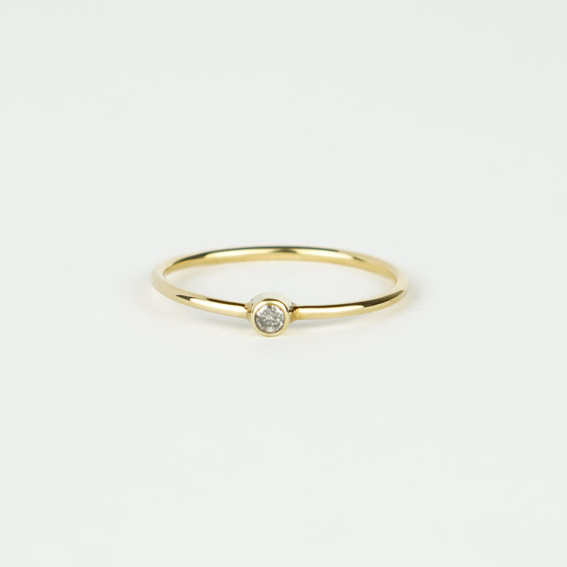 Tiny diamond ring