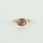Ring met paars-roze toermalijn