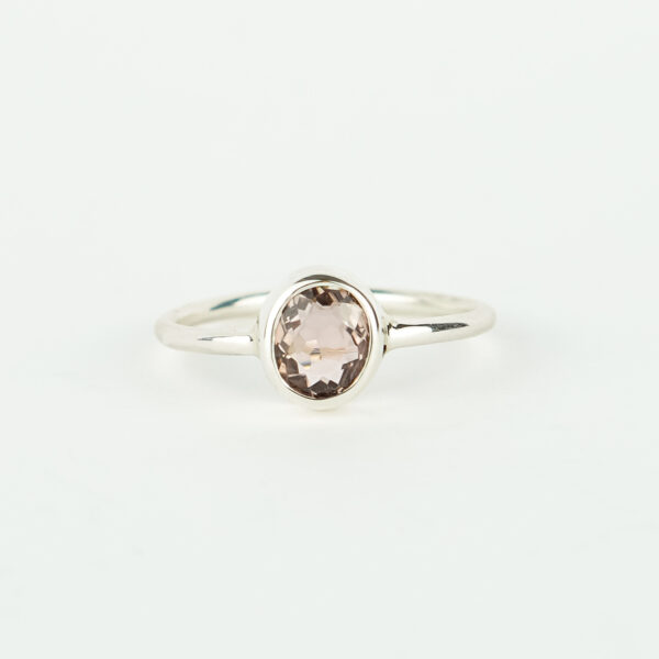 Ring met lichtroze toermalijn