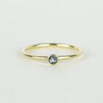 Geboortesteen ring maart: aquamarijn