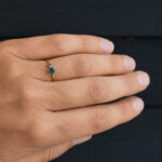 Gold ring with tourmalines