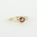 Ring met spinel en diamantjes - One of a kind - Afbeelding 3